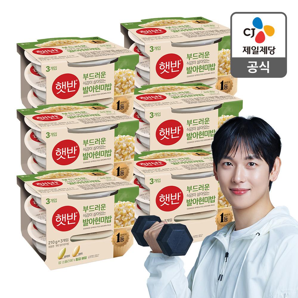 햇반 발아현미밥 210g, 18개