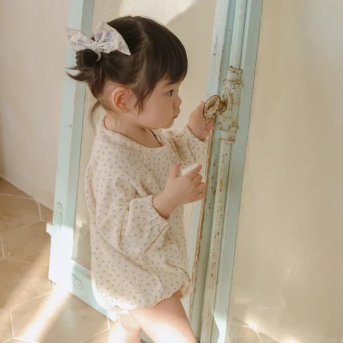 귀여운 꽃보다 더 귀여운 우리아가 - 2color 베이비 긴팔 바디슈트