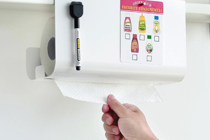 네이버 후기no.1 코스트코 키친타올걸이 4+1 기능 마그넷홀더 갑티슈 뽑아쓰는키친타올