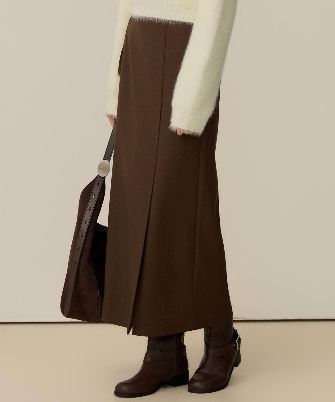 엘리오티 Silent Slit Skirts_2Color