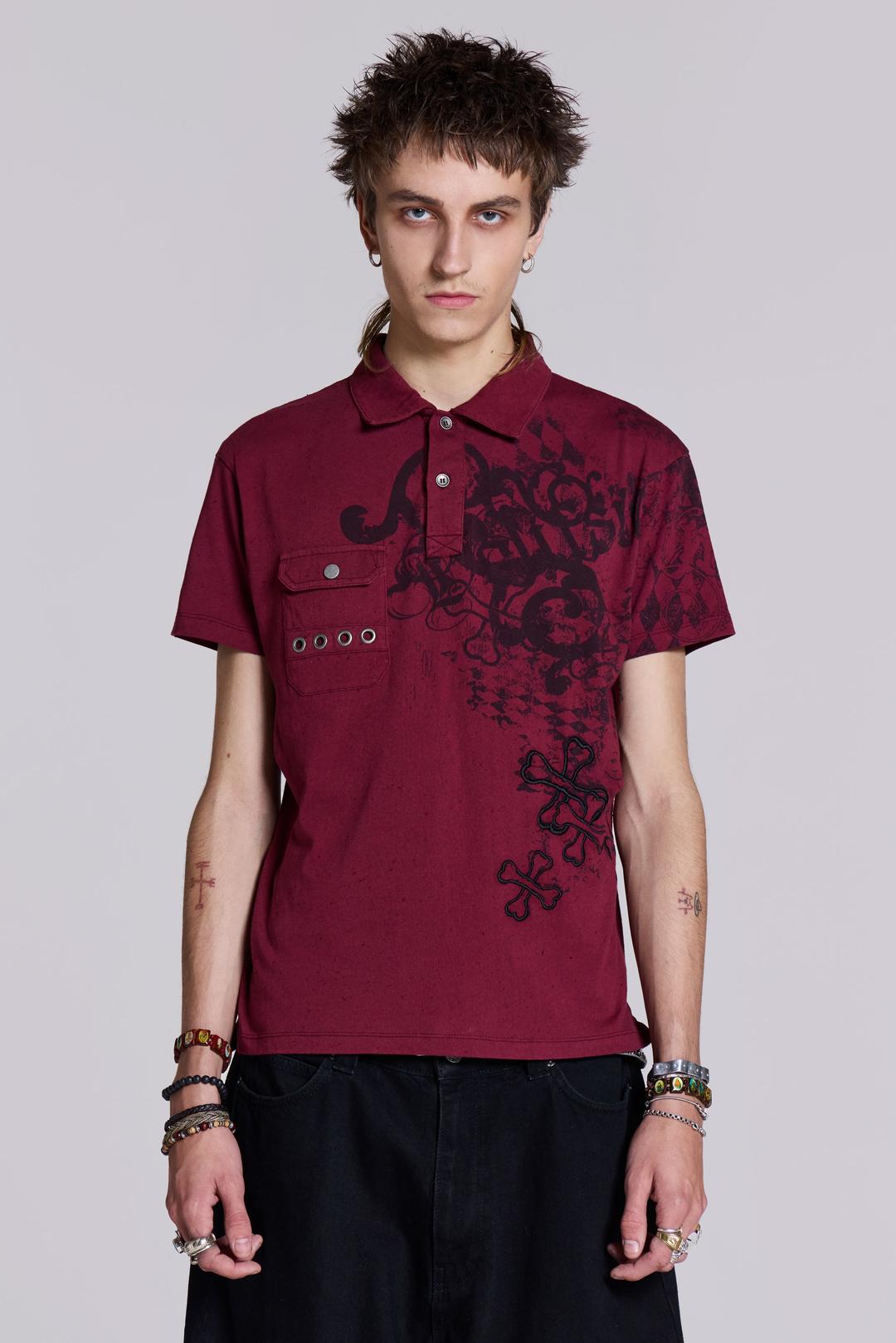 Bones Polo Shirt - XXS / Red