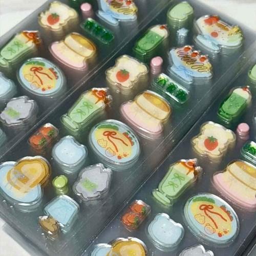 [러브송러브뽀빠이] 러브 디저트 카페 -2 펄에폭시 스티커