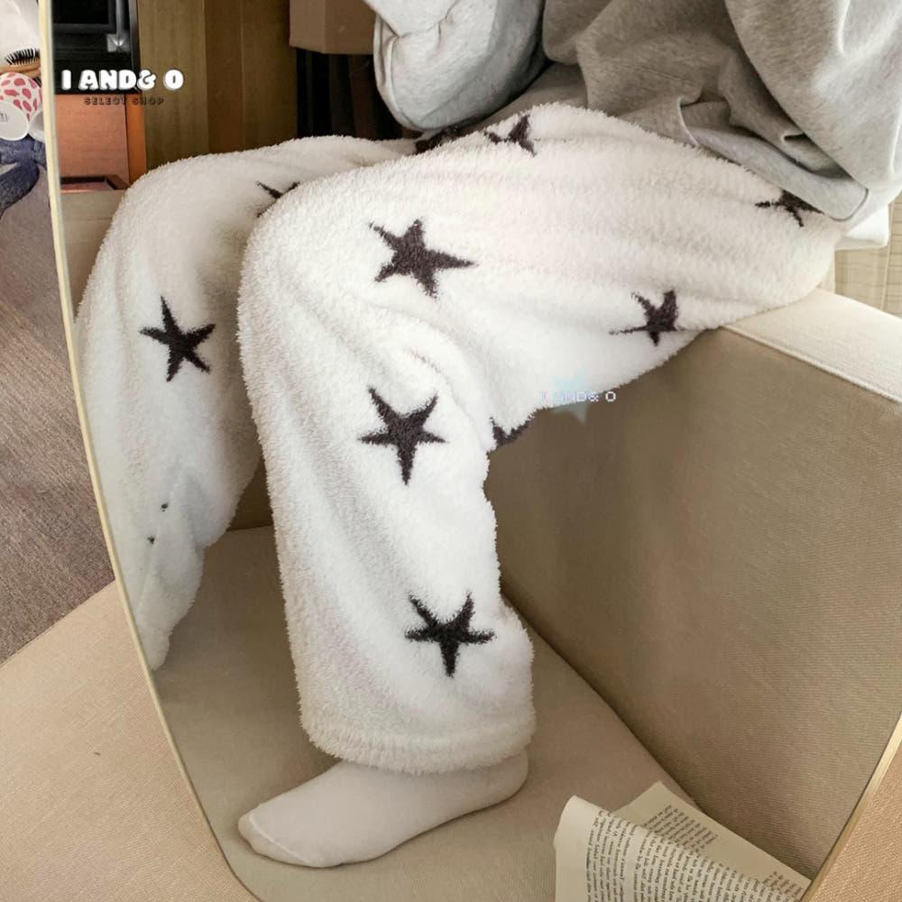 아이앤드오 Winter Star Pants 겨울기모바지 잠옷