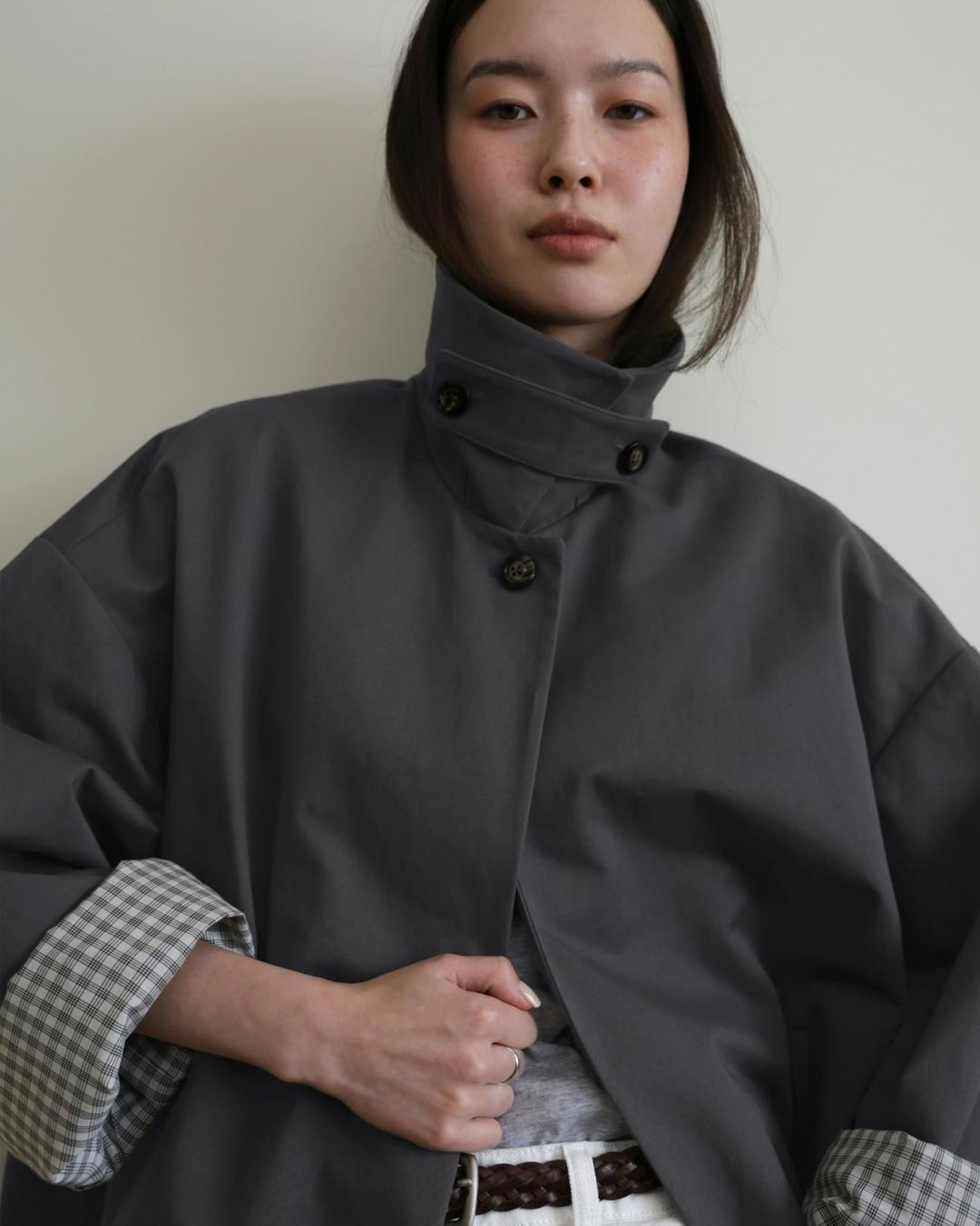 Bronte 브론테 하프 코트 - charcoal