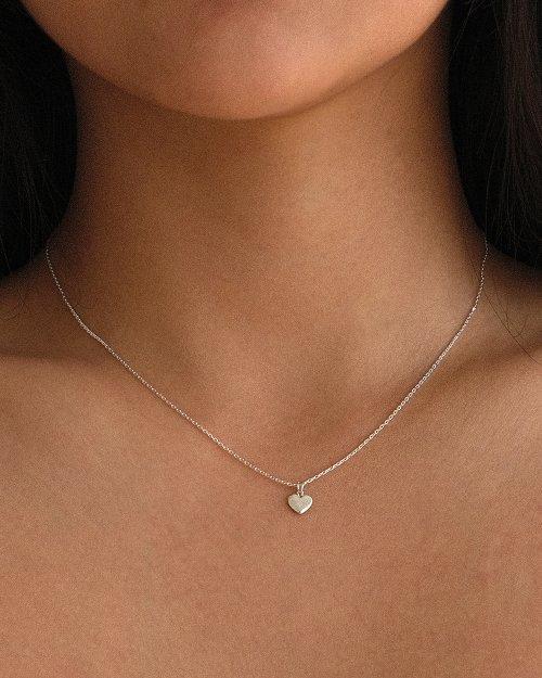 Baby Heart Necklace (silver925)(2color)