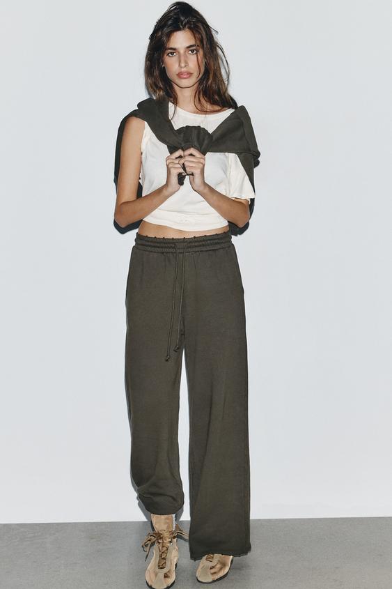 워시드 스타 스터드 팬츠