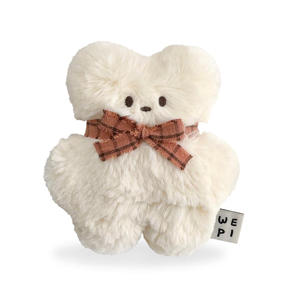 [ 위피베어 - 미니 커스타드 ] mini wepi bear - custard 애착인형 걱정인형 곰돌이 곰인형 인형키링 베이지곰 인형 솜인형 아기인형 친구생일선물 셀프선물