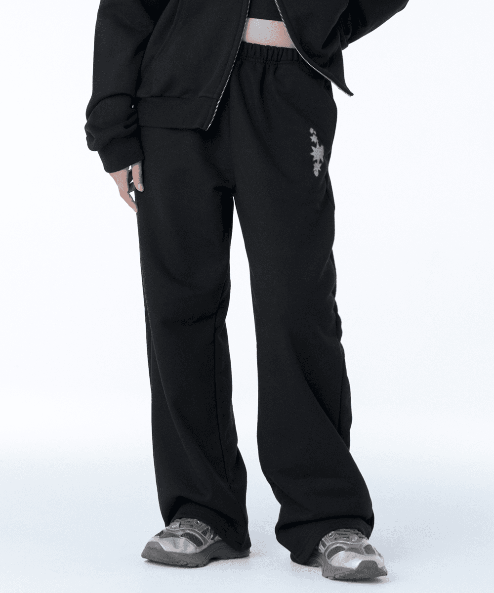 Midnight star sweat pants BLACK