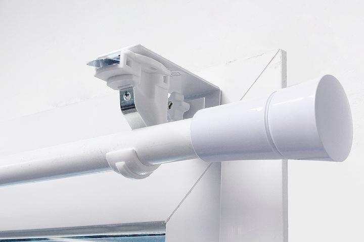 못없이 커튼봉! 안뚫어고리 봉브라켓 커튼/블라인드 못없이 달기 1세트 2개