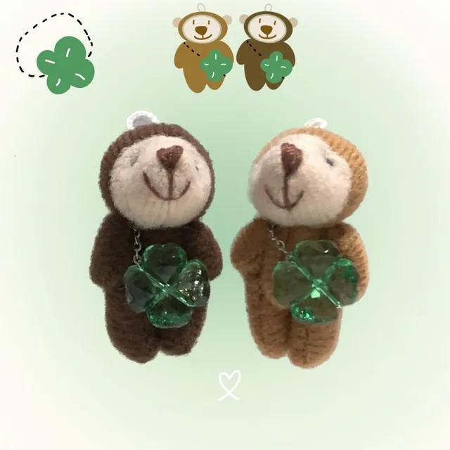 [네잎클로버] 행운가방 멘 원숭이 monkey with a clover bag