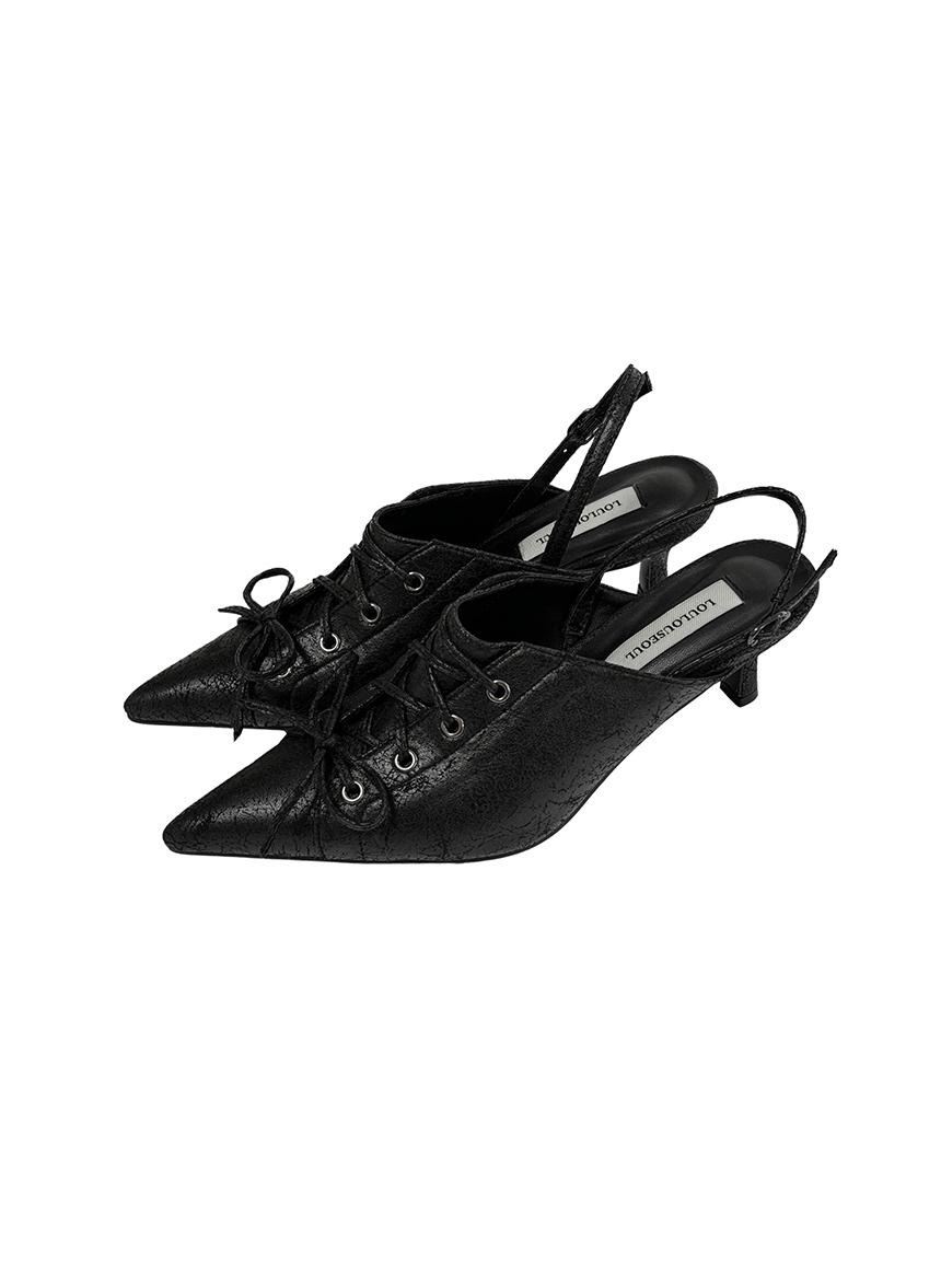 루루서울 Boggy Slingback (Black)