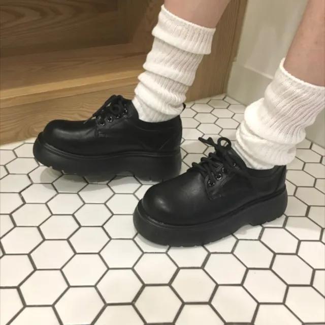 베이직 키높이 통굽 로퍼