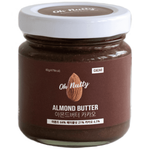 오넛티 아몬드버터 카카오, 80g, 1개