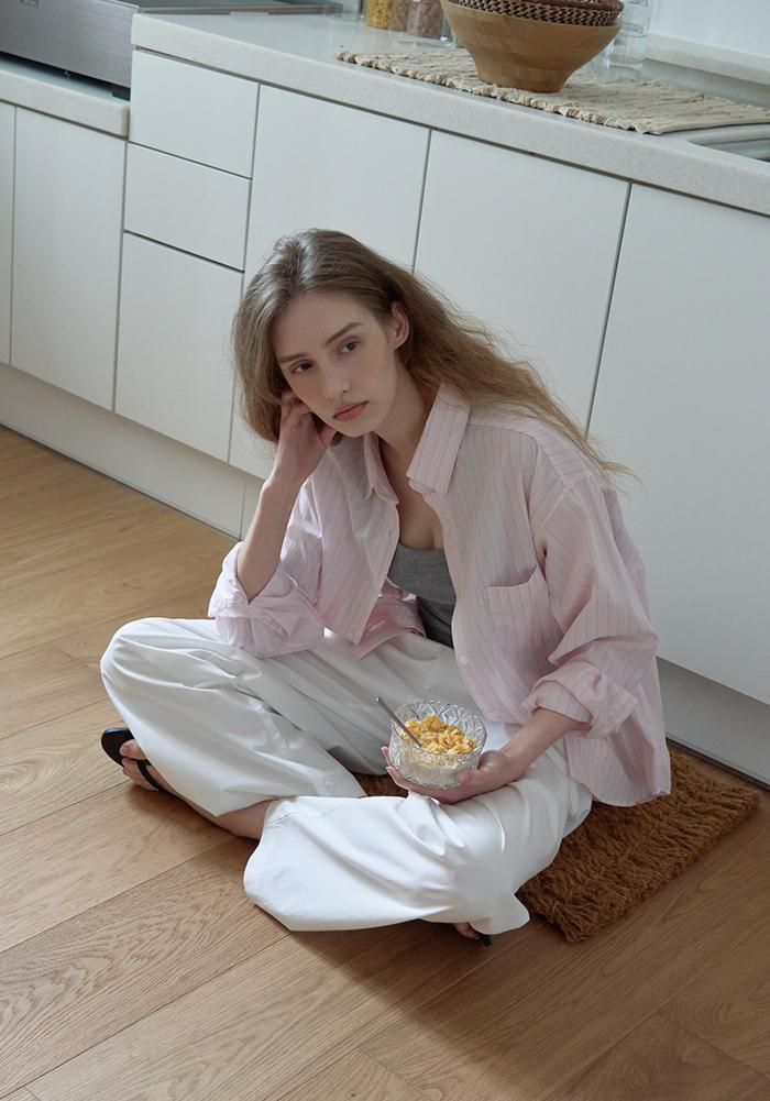 5RD / Roi Stripe Shirt (Pink)