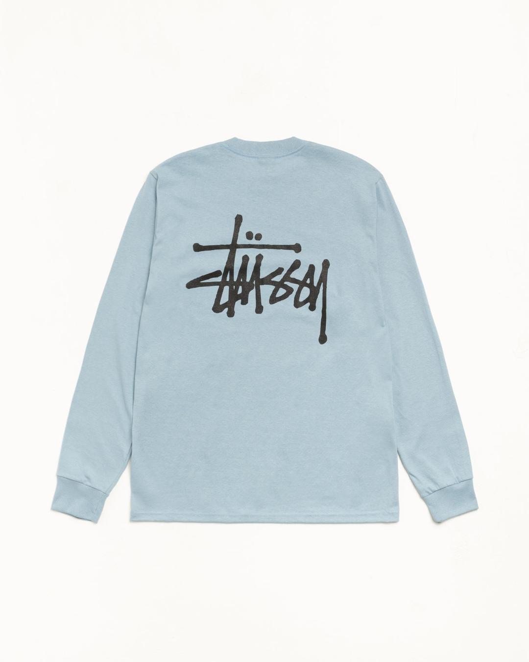 BASIC STÜSSY LS TEE - Slate / S