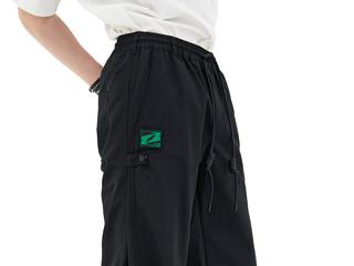 Lock plaets wide pants (black)