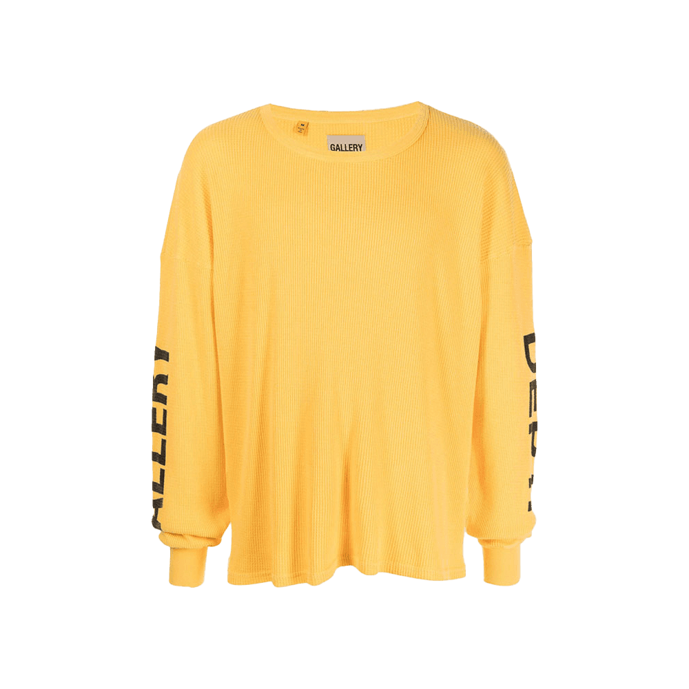 갤러리 디파트먼트 로고 오버핏 롱 슬리브 티셔츠 옐로우