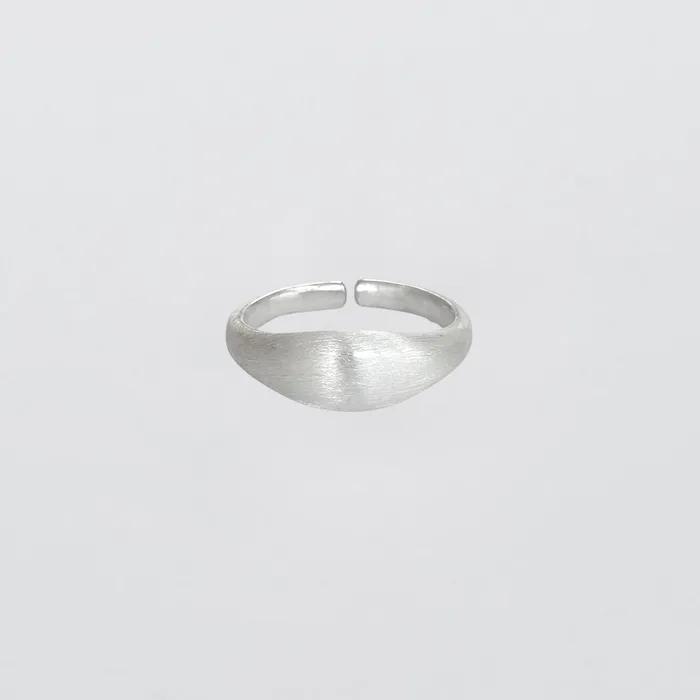 Little Dome Ring - Matt (silver925)(2color)