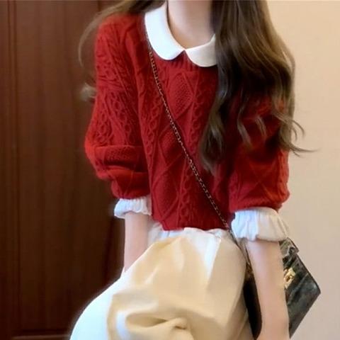 니트 롱스커트 코디세트 로피드투피스