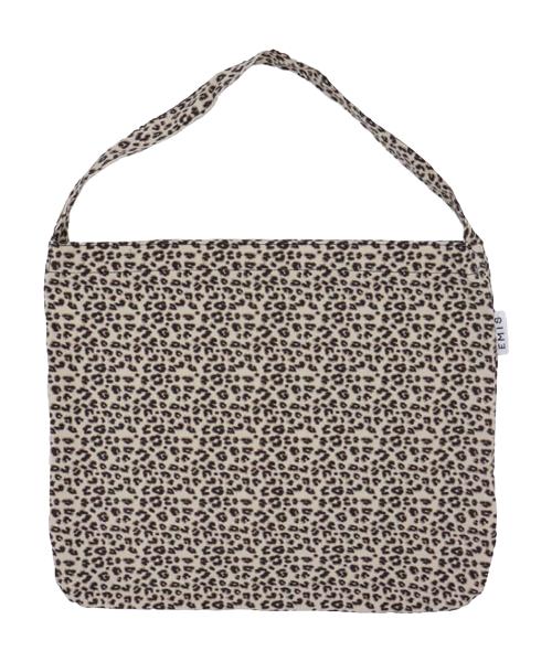 LEOPARD CORDUROY ECO BAG-CREAM