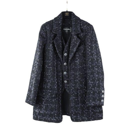 샤넬 P59400V36507 쉬머 판타지 트위트 자켓 40사이즈 34447