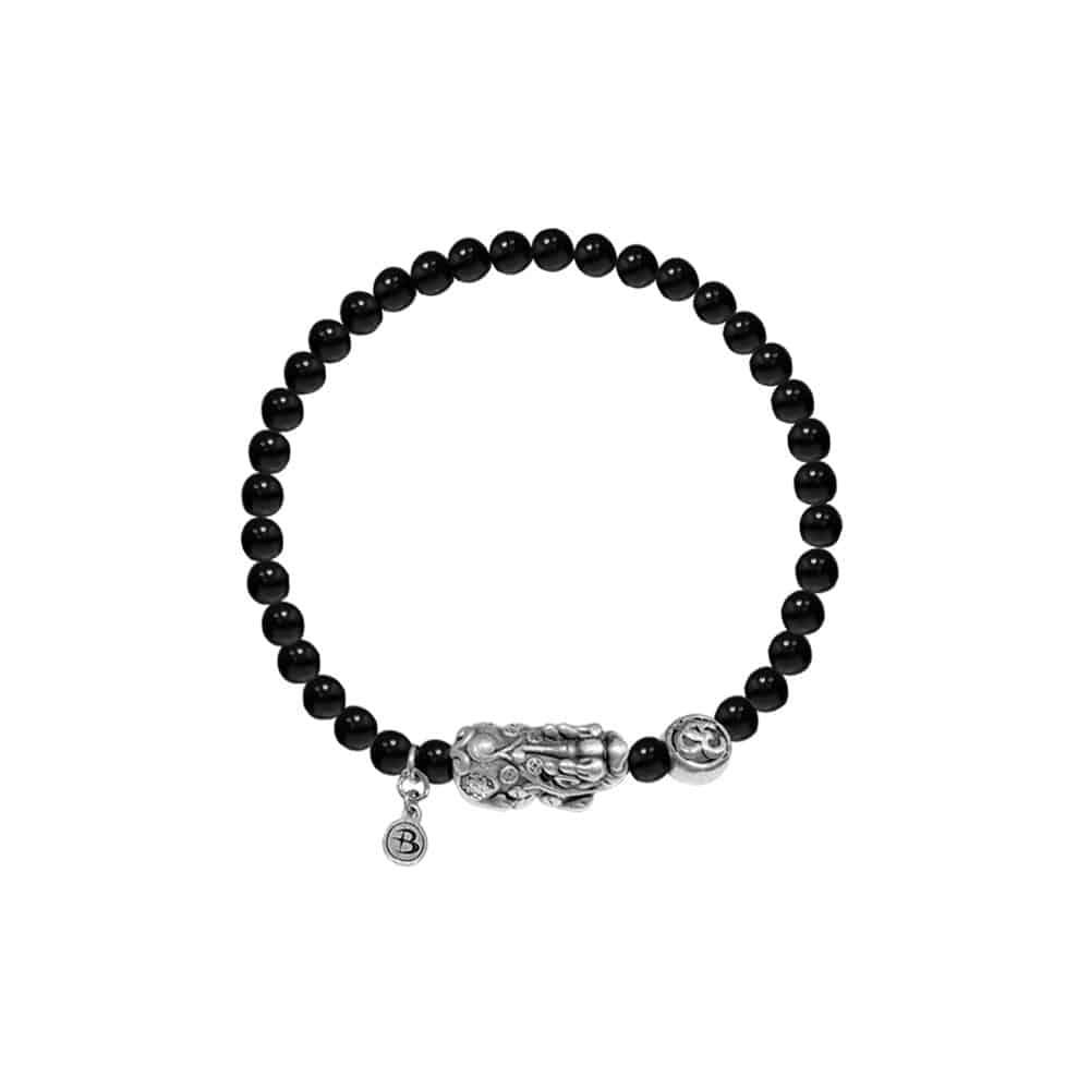 [silver925] Mini Money Keeper Onyx Bracelet