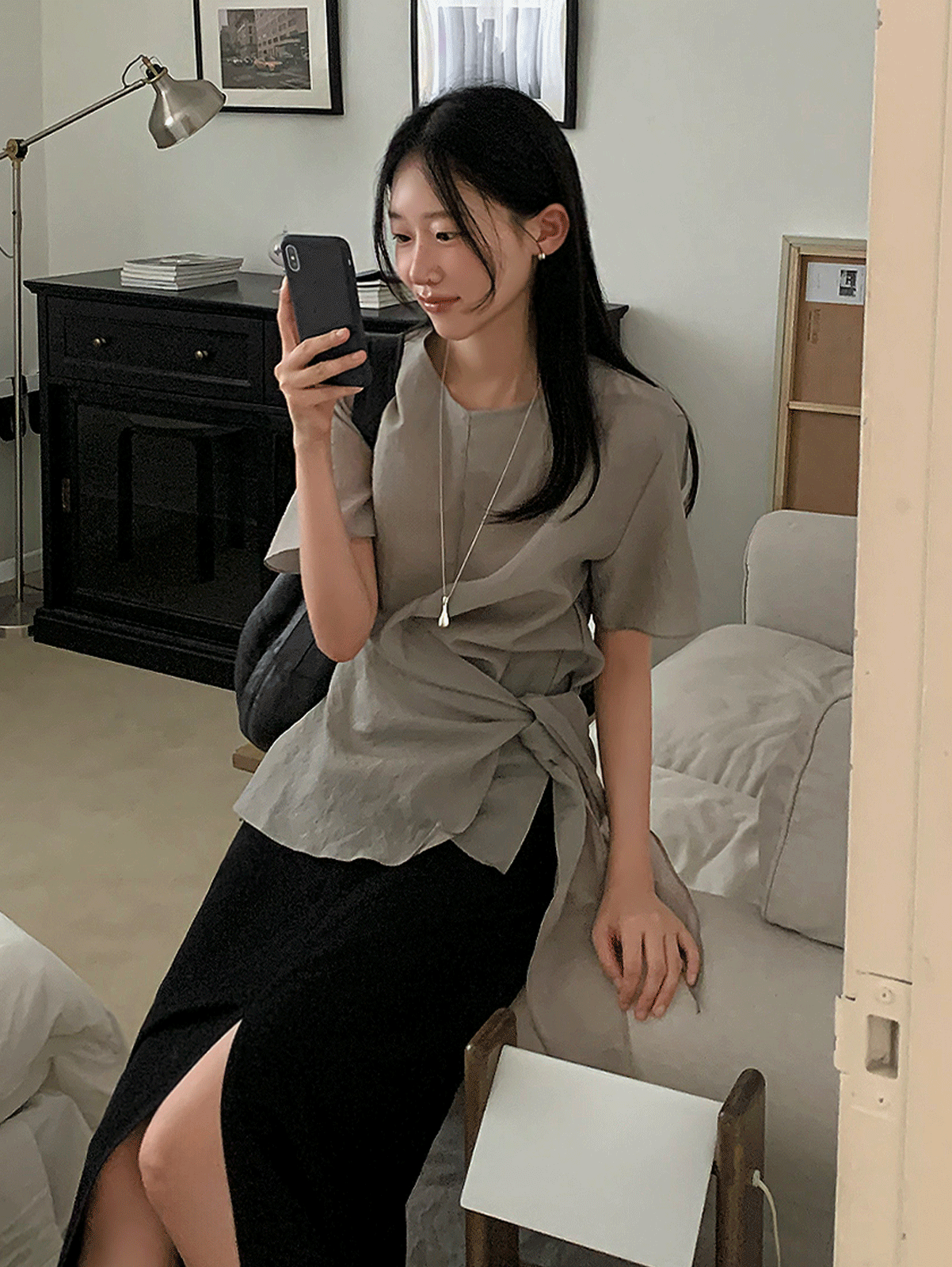 lodern wrap blouse (3color) 주문폭주!