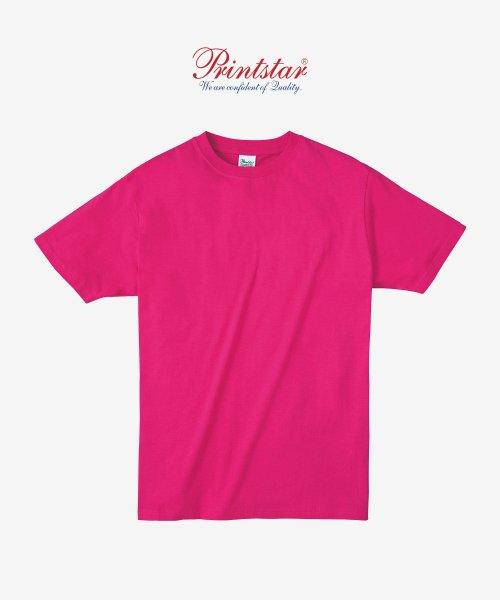 083-BBT 32수 무지 반팔티 핫핑크