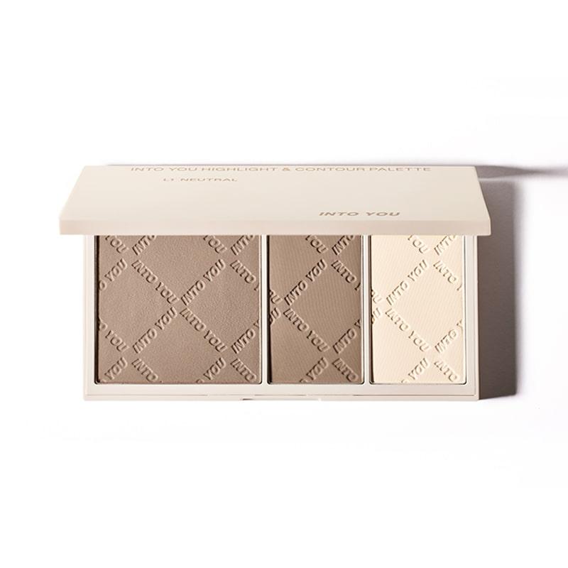 INTO YOU Highlight & Contour Trio Palette - L1 - Natural
