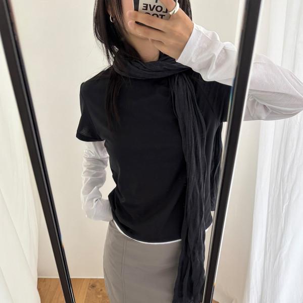 Rutz Scarf - charcoal / 3월 11일 출고