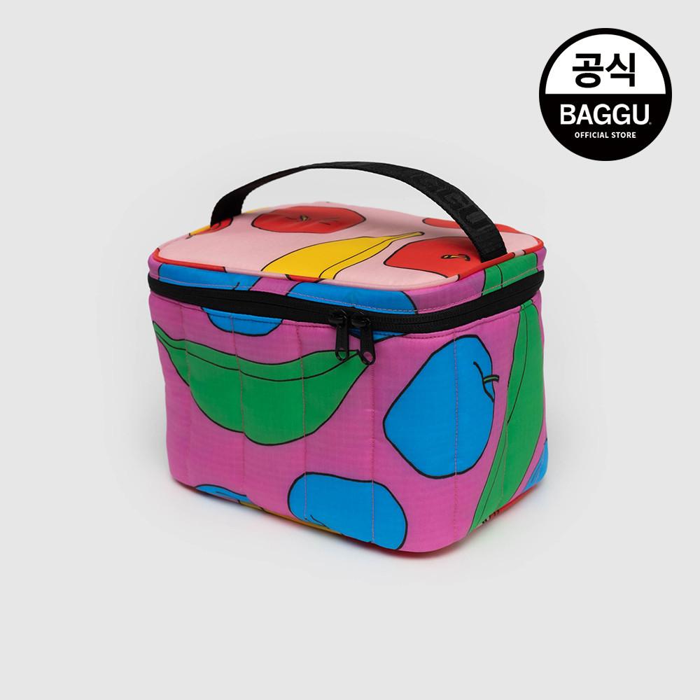 BAGGU 바쿠 보온보냉 도시락 가방 퍼피 런치백 애플 앤 바나나 믹스