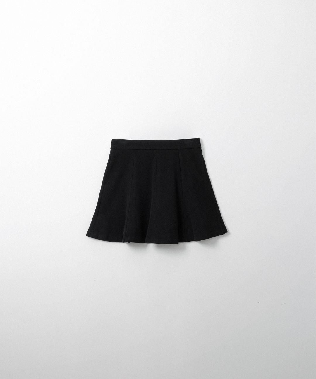 윈터 울 플레어 스커트 (black)