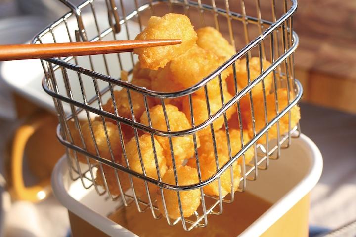 다용도 1인용 미니튀김망 사각 인덕션법랑냄비