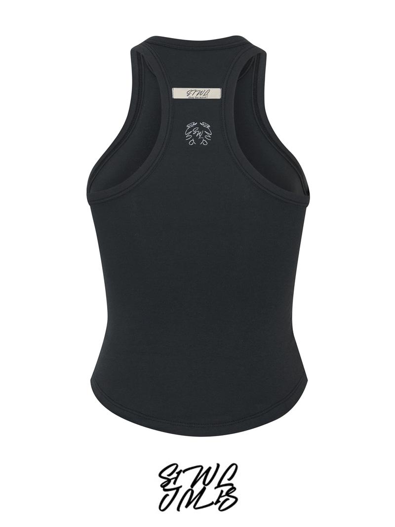 (2차 입고 완료) sensual halter sleeveless (charcoal)