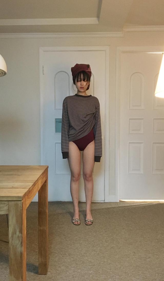 stripe long sleeves_brown