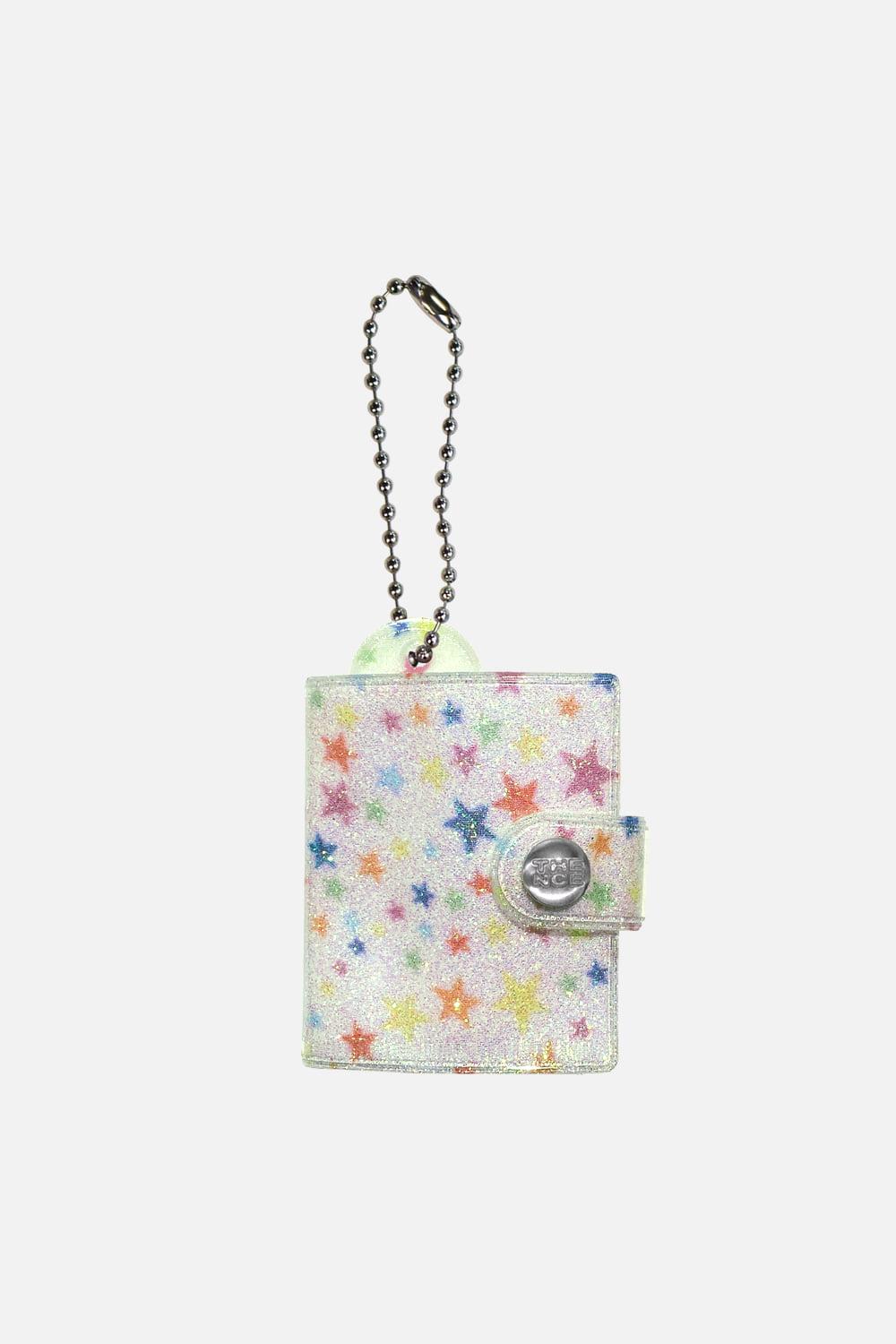 Star Mini Album Key Holder_Glitter White