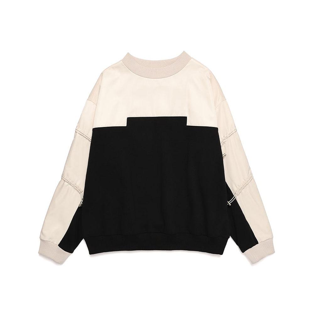 STRING DETAIL SWEAT SHIRT BLACK