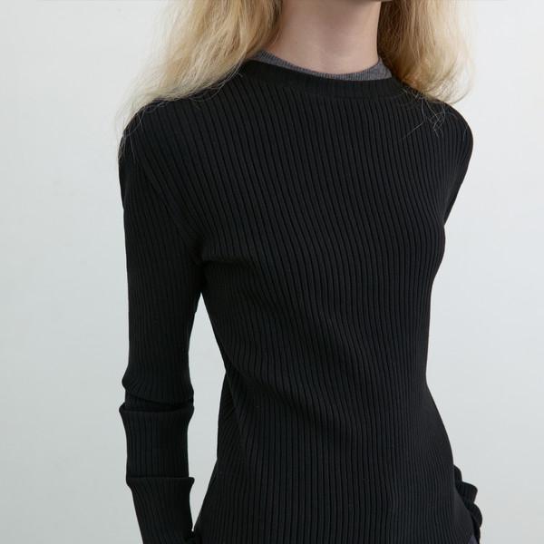 [4TH RESTOCK] RIB-FLEX TEE _ BLACK