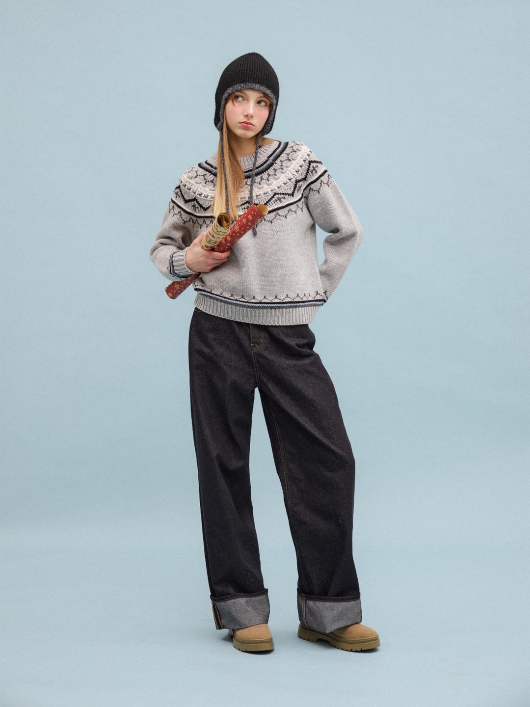 Cowichan Heritage Wool Knit (Gray)