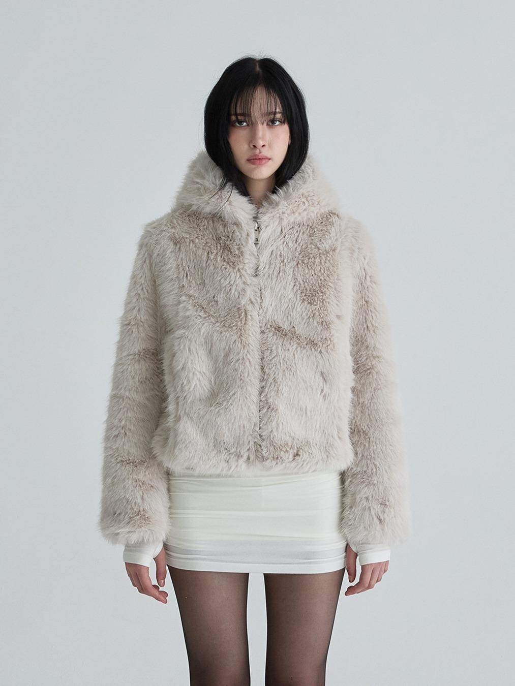 Hoodie fur jumper (Gray)