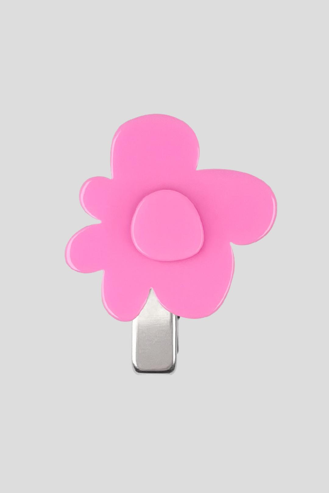 pink flower hair clip (1pcs)