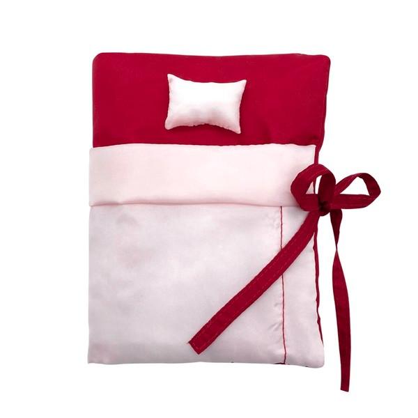 PUFFY BED BOOK (baby pink/red)