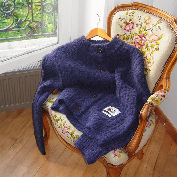 Tweedy Cardigan_Violet