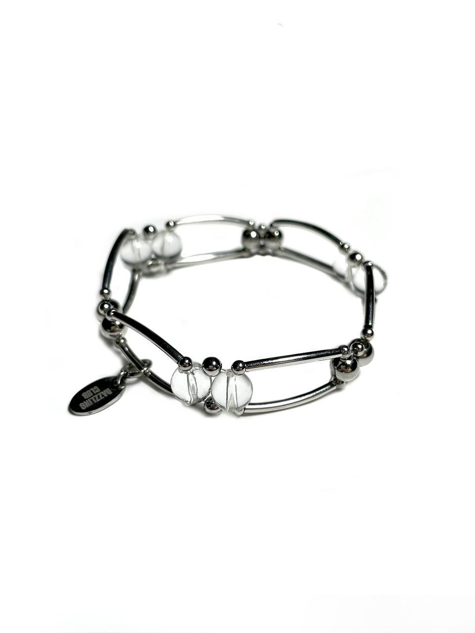 [dazzlingclub] SILVER BALL lINE BRACELET