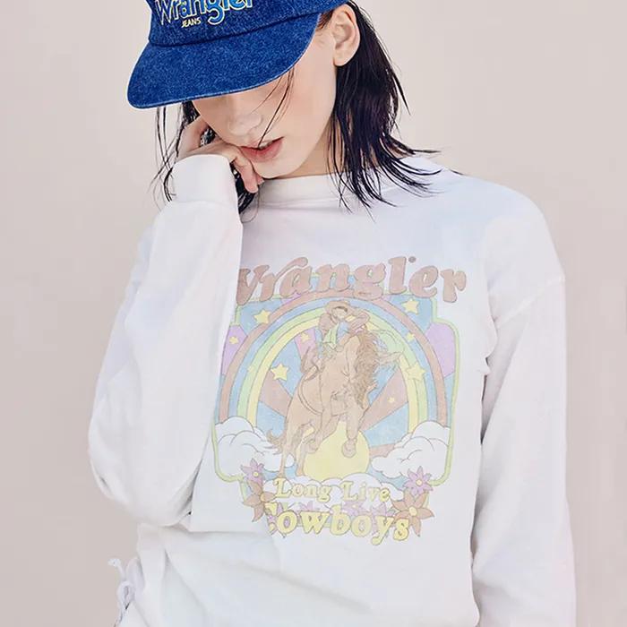 우먼즈 스탠다드 레인보우 썸머 긴팔티셔츠