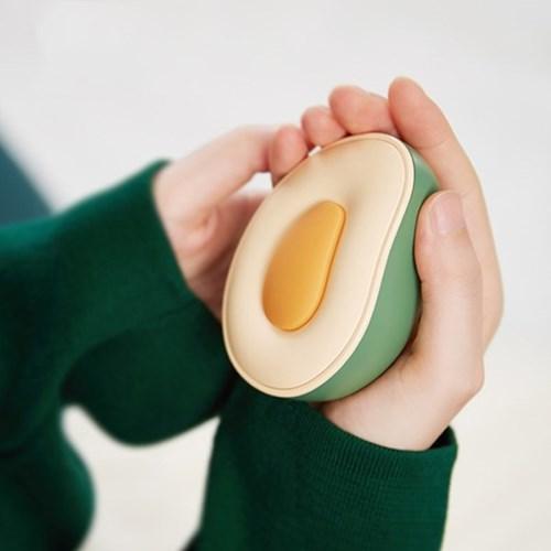 아보아보 5초발열 아보카도 손난로 보조배터리 4000mAh