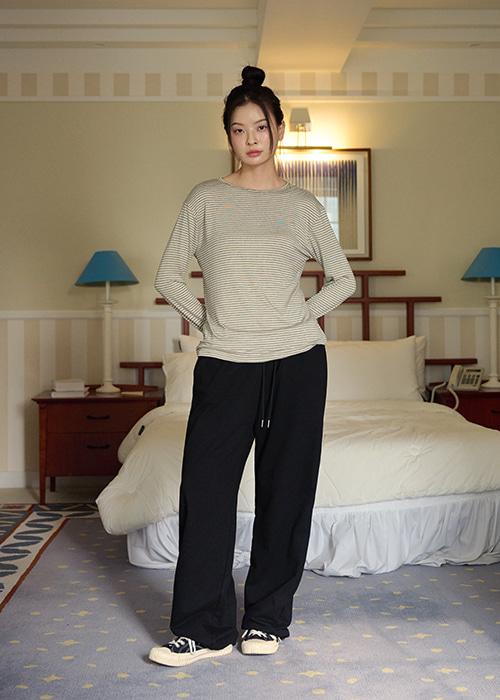 제니 와이드 트레이닝 팬츠 / black