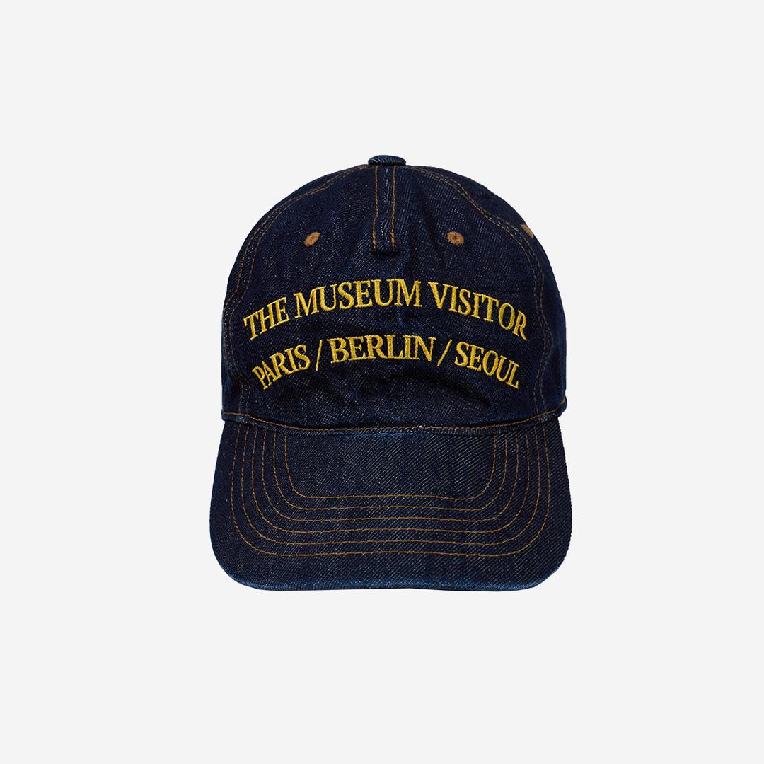 The Museum Visitor Washed Denim Ball Cap Dark Navy