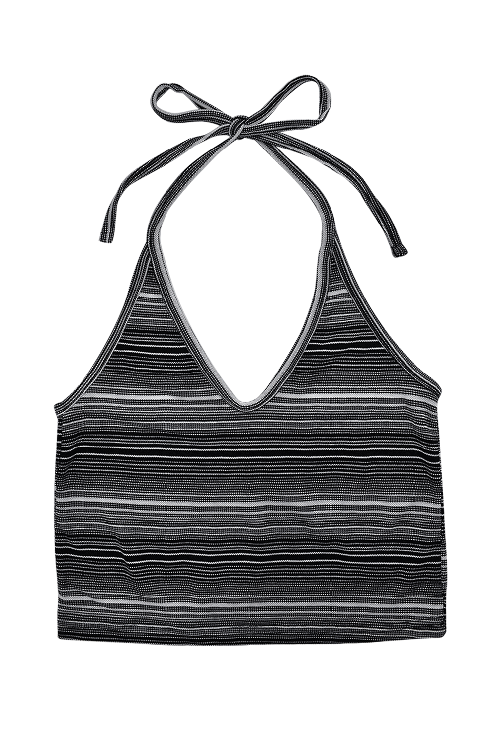 paper stripe halter top (2colors)