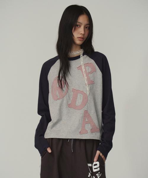 PRDA BIG PATCH RAGLAN LONG SLEEVE GRAY